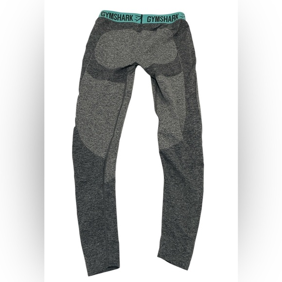 Gymshark Mid-rise Flex Leggings Gray and Turquoise Size Large - Picture 8 of 8